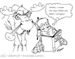 fictional and witty moose hunting story