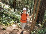 Hiker on  Diez Vistas Trail