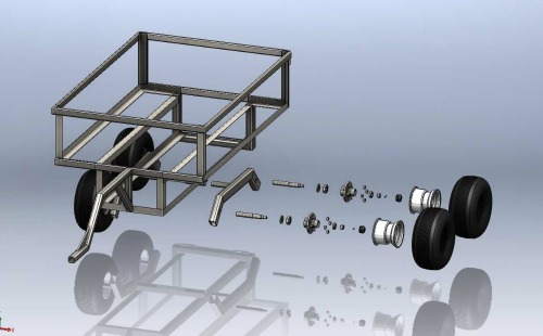 ATV Trailer Plans for a Walking Beam ATV Tub Trailer