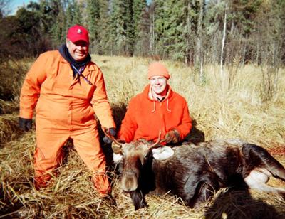 Saskatchewan Moose Hunt Young Bull Moose