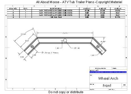 ATV Trailer Plans Tub Trailer