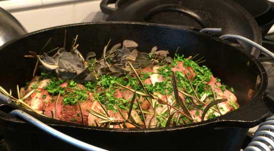 Dutch Oven Moose Roast - Slow Cooked in the Oven
