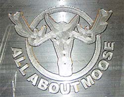 All About Moose Logo Engraving
