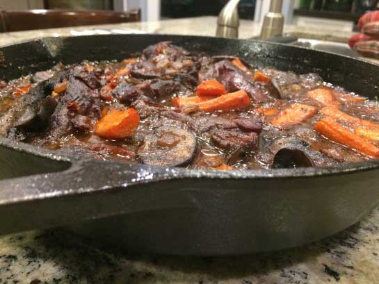 Moose Ribeye Steak with Wild Mushrooms and Sundried Tomatoes