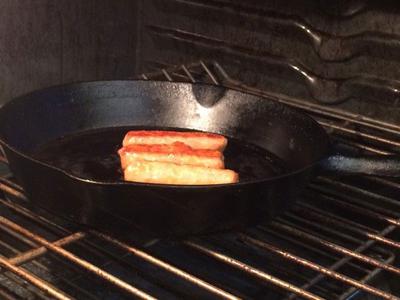 Moose Sausage in the Oven